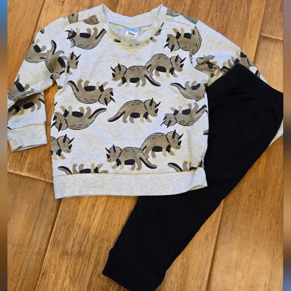 Carter's Dinosaur Sweater And Pants Set